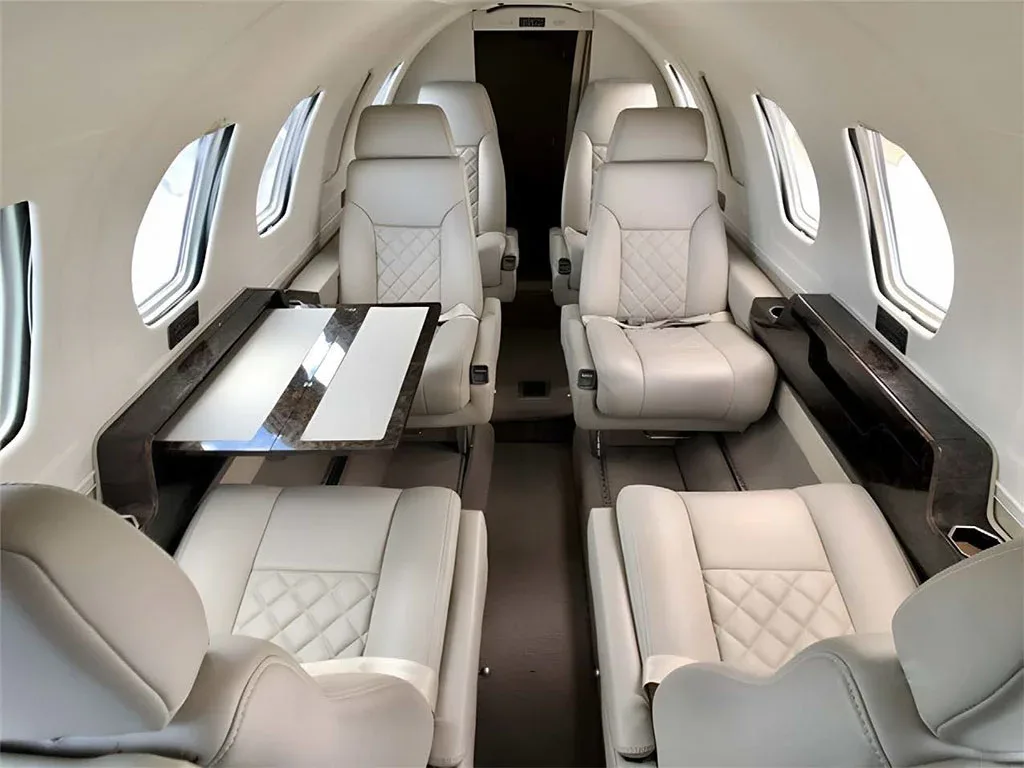 Cabin interior of a 1992 Cessna Citation II.