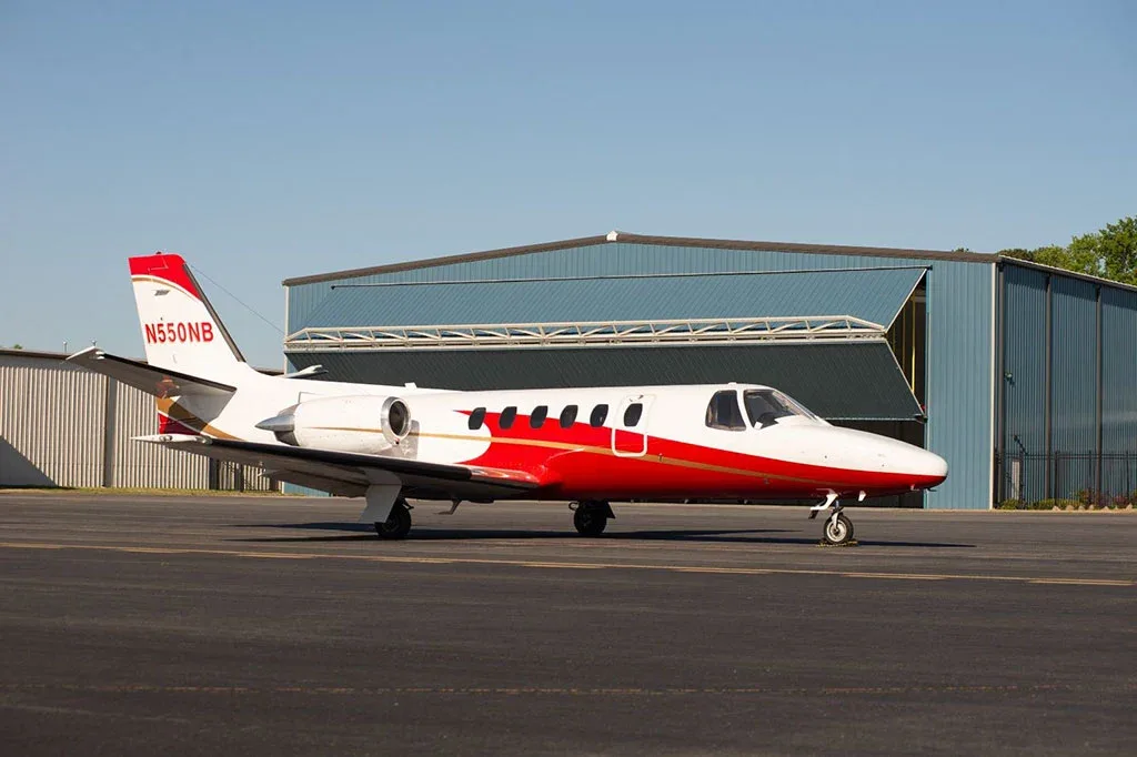 Exterior view of a 1992 Cessna Citation II.