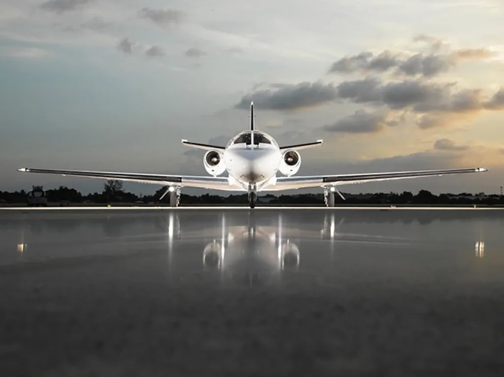 Exterior view of a 1992 Cessna Citation II.