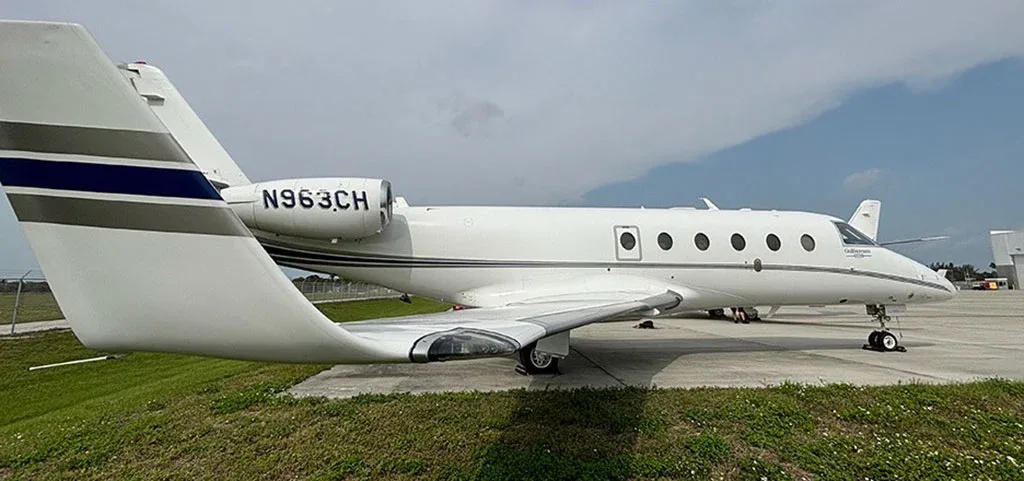 Exterior view of a 2016 Gulfstream G150.