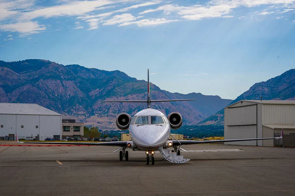 Exterior view of a 2002 Gulfstream G200.