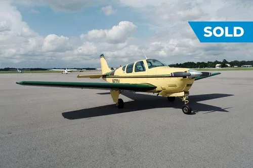 Exterior view of a 1960 Beech Debonair, N670V.