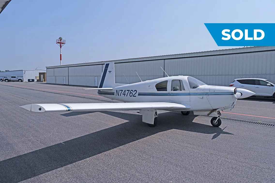 Marketing image of a 1961 Mooney M20B.