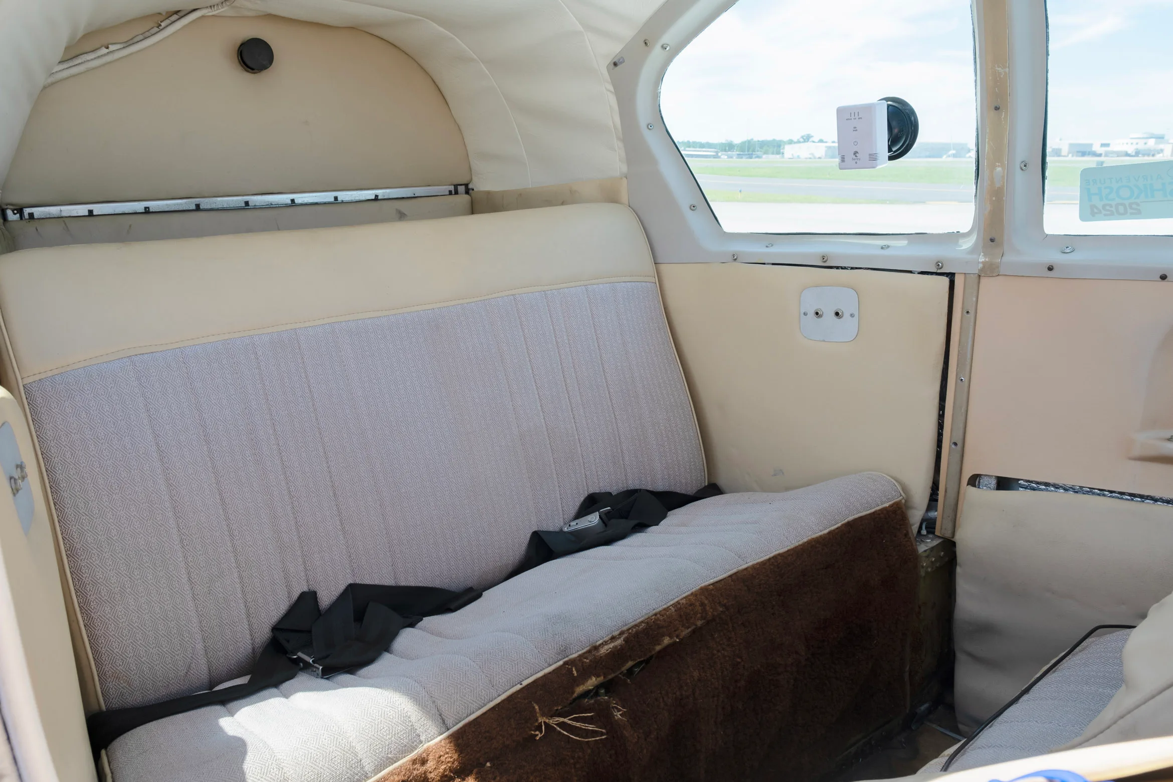 Cabin interior of a 1964 Mooney M20D.