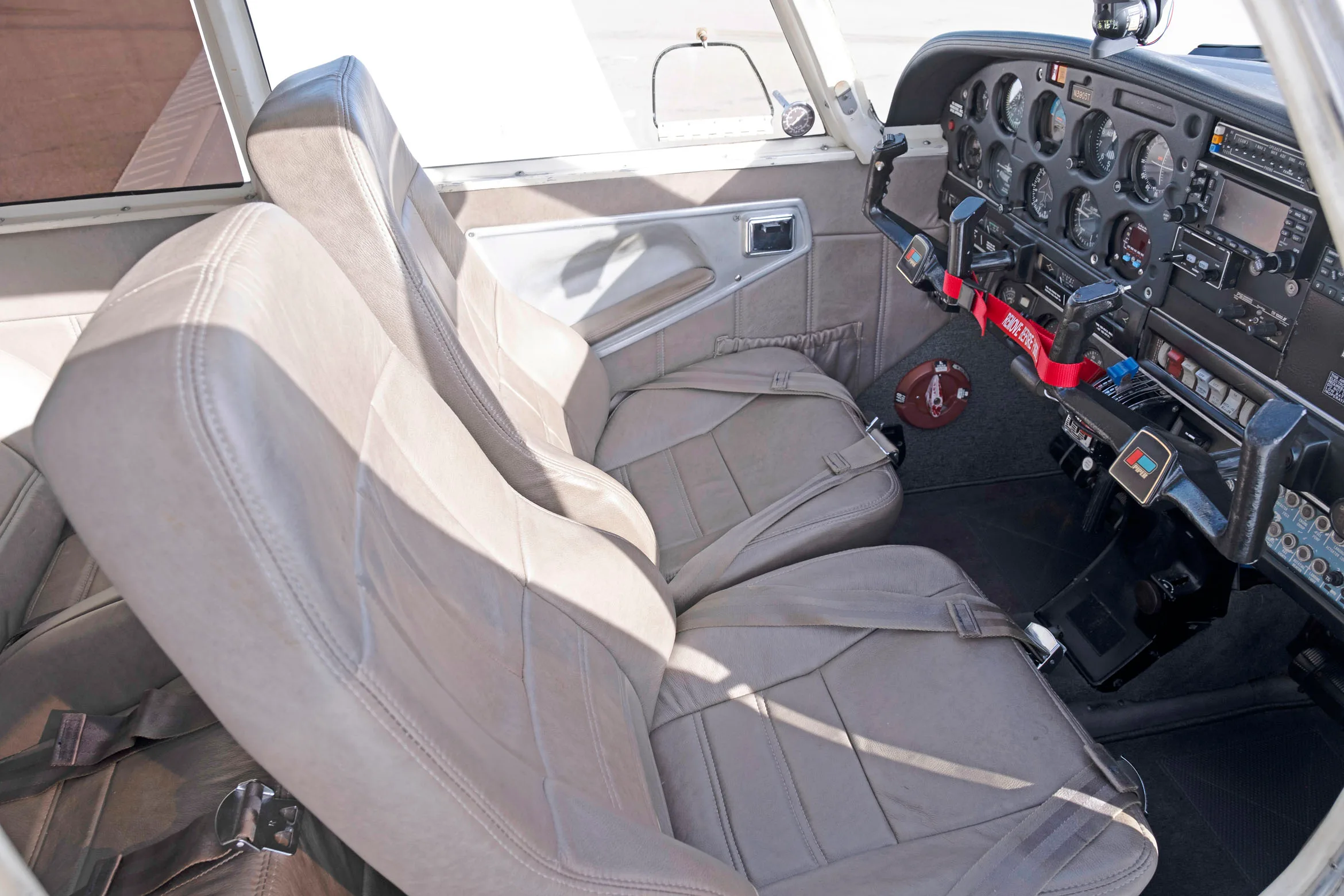 Cabin interior of a 1967 Piper PA-28R-180.