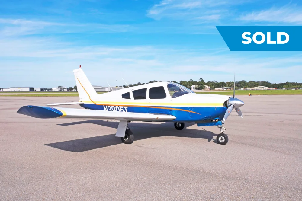 Exterior view of a 1967 Piper PA-28R-180, N3905T.