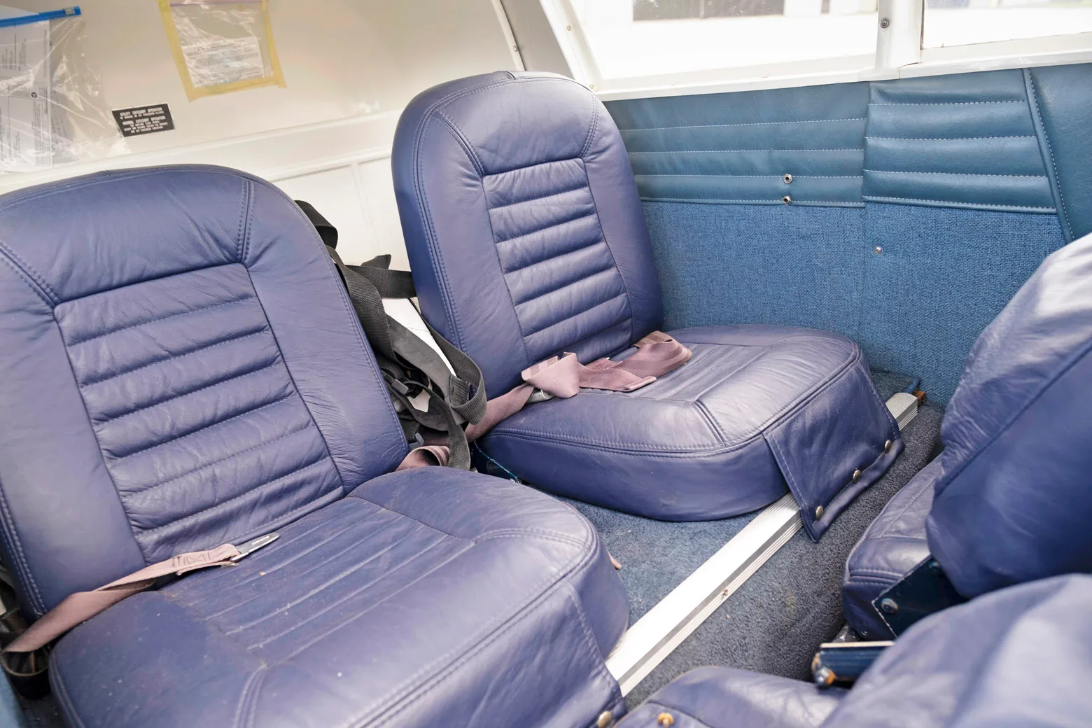Cabin interior of a 1967 Piper PA-28-140.