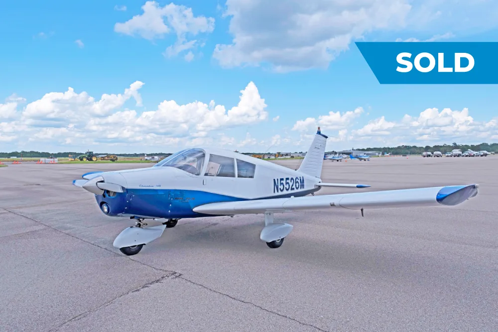 Exterior view of a 1967 Piper PA-28-140, N5526M.