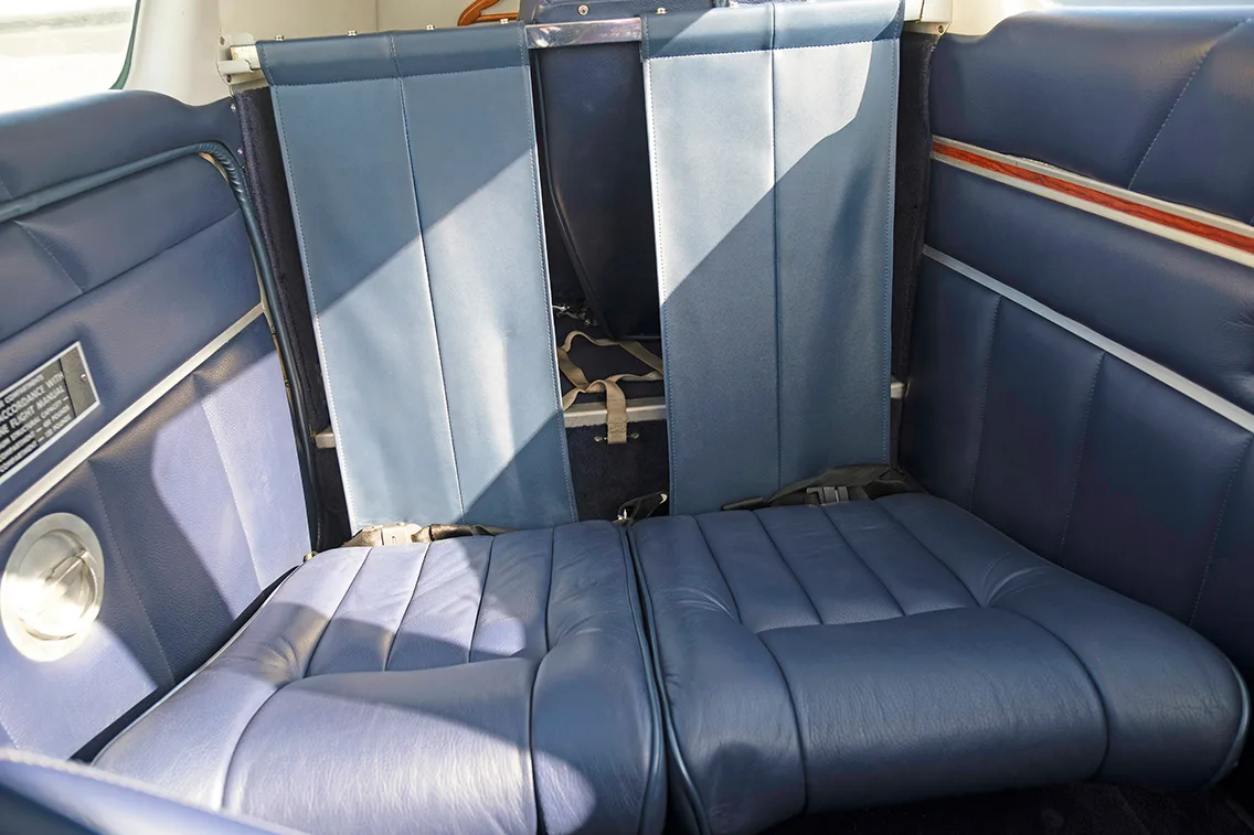 Cabin interior of a 1969 Beech D55.