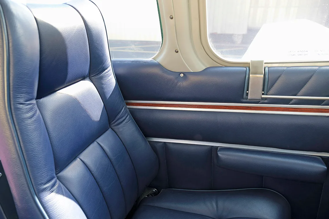 Cabin interior of a 1969 Beech D55.