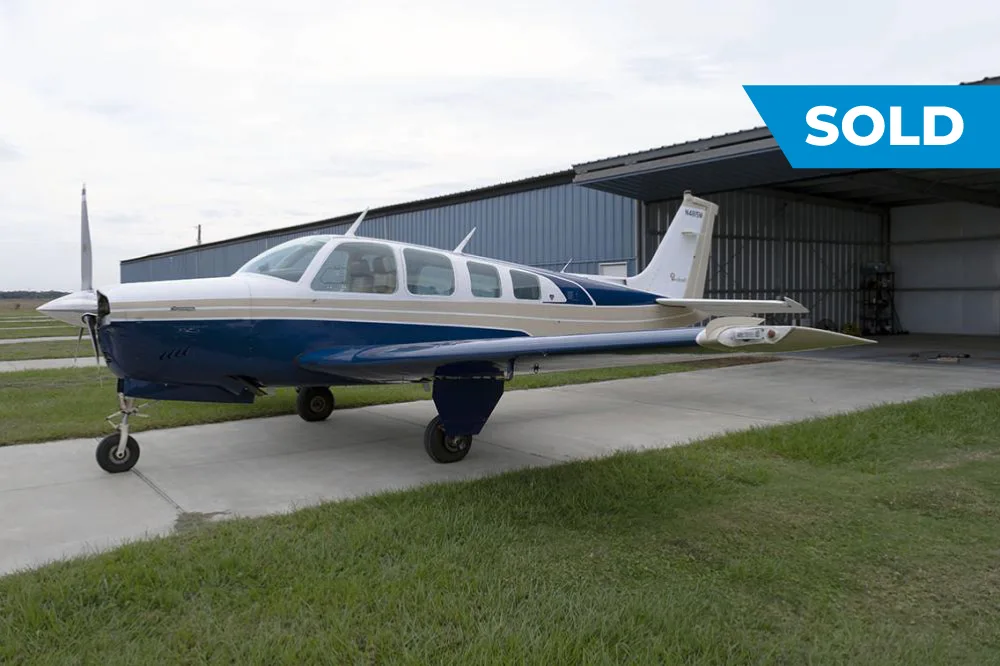 Exterior view of a 1978 Beech A36, N4815M.