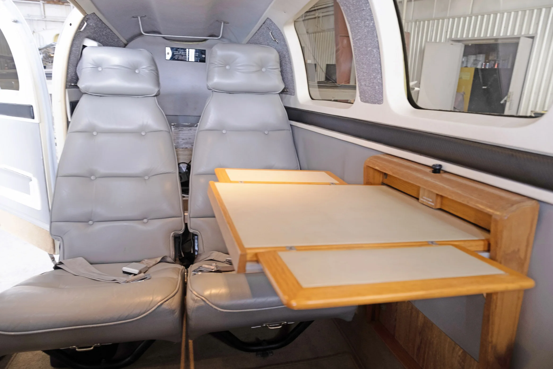 Cabin interior of a 1997 Beechcraft 58.
