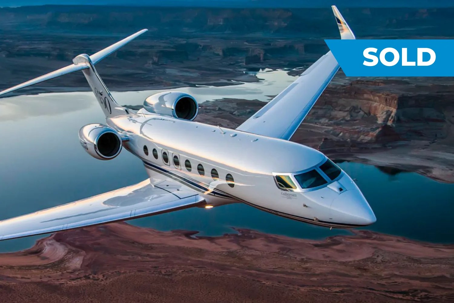 Marketing image of a 2019 Gulfstream G650ER - PRIVATE.