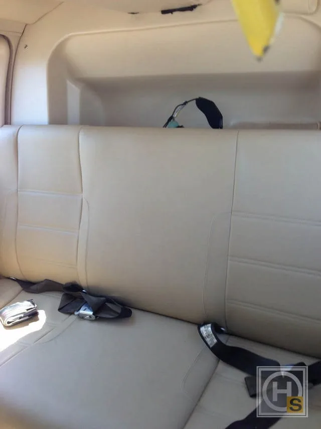 Cabin interior of a 1971 Bell 206.