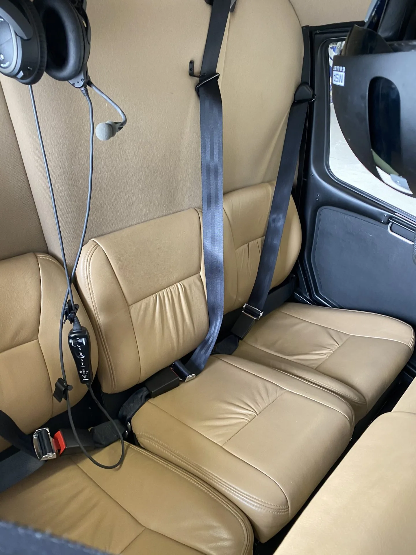 Cabin interior of a 2011 Robinson R66.