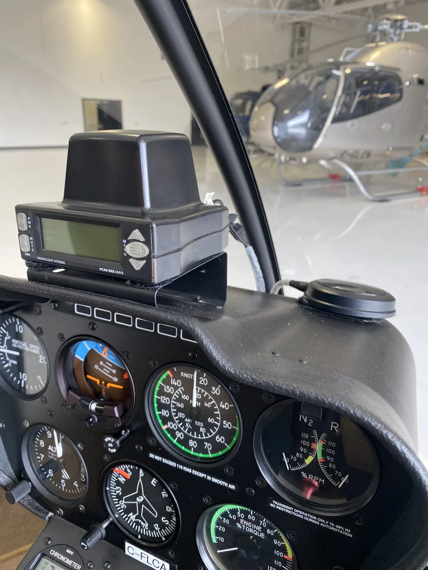 Avionics suite of a 2011 Robinson R66.