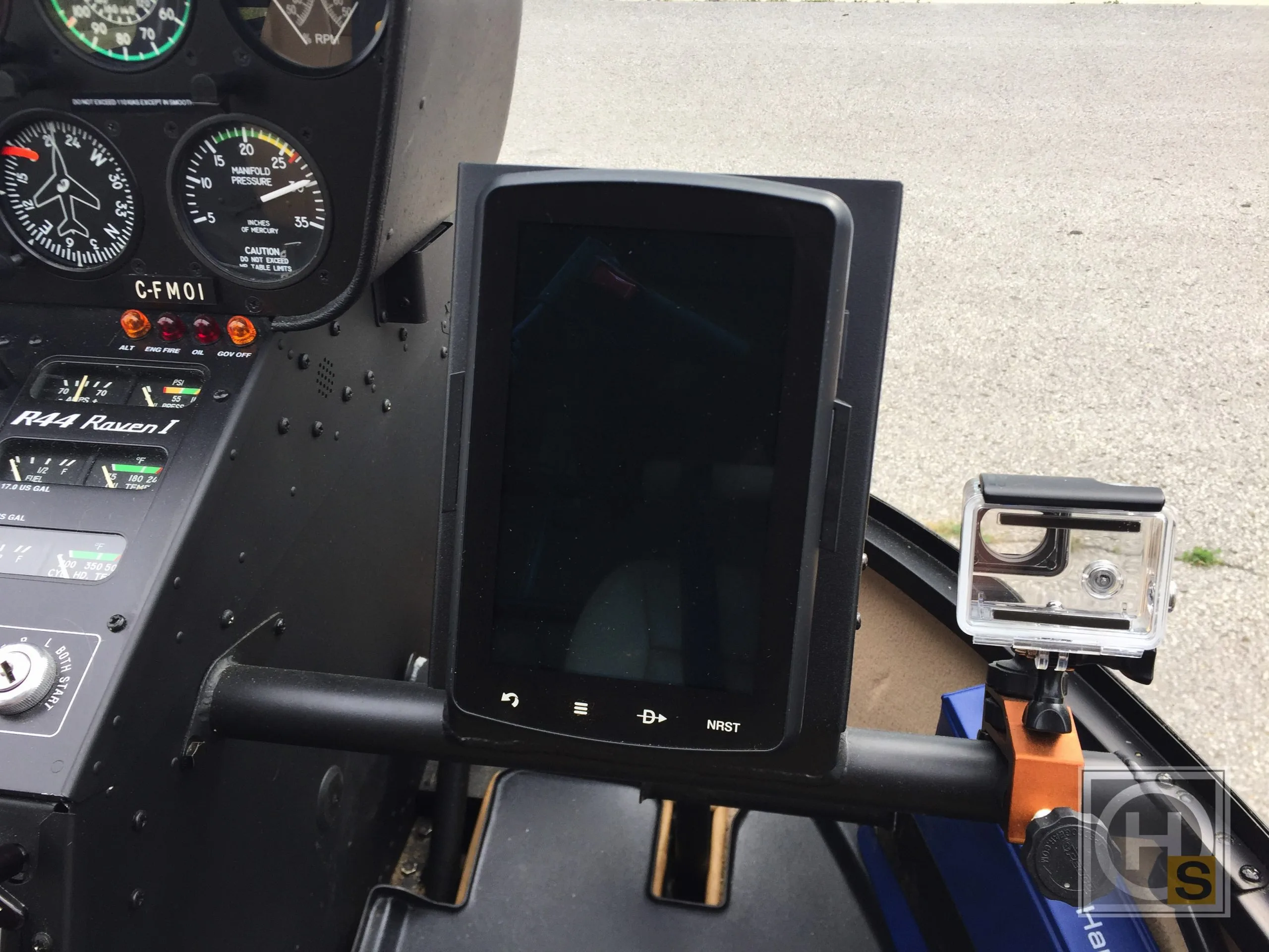 Avionics suite of a 2013 Robinson R44 RAVEN I.