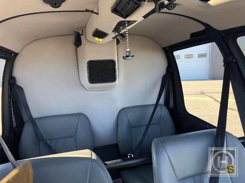 Cabin interior of a 2015 Robinson R44 RAVEN II.