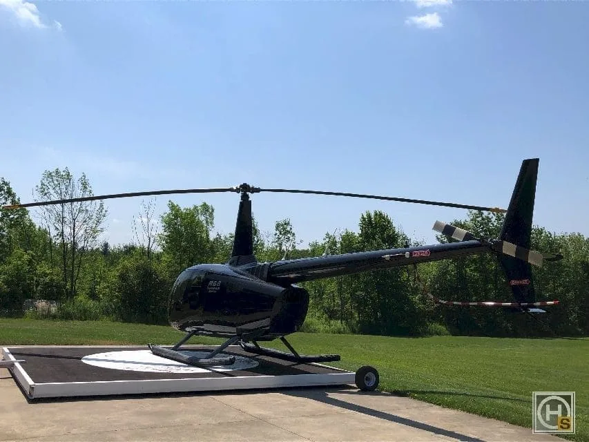 Exterior view of a 2018 Robinson R66 Turbine Marine.