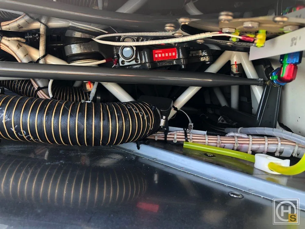 Engine detail of a Robinson R44 RAVEN I.