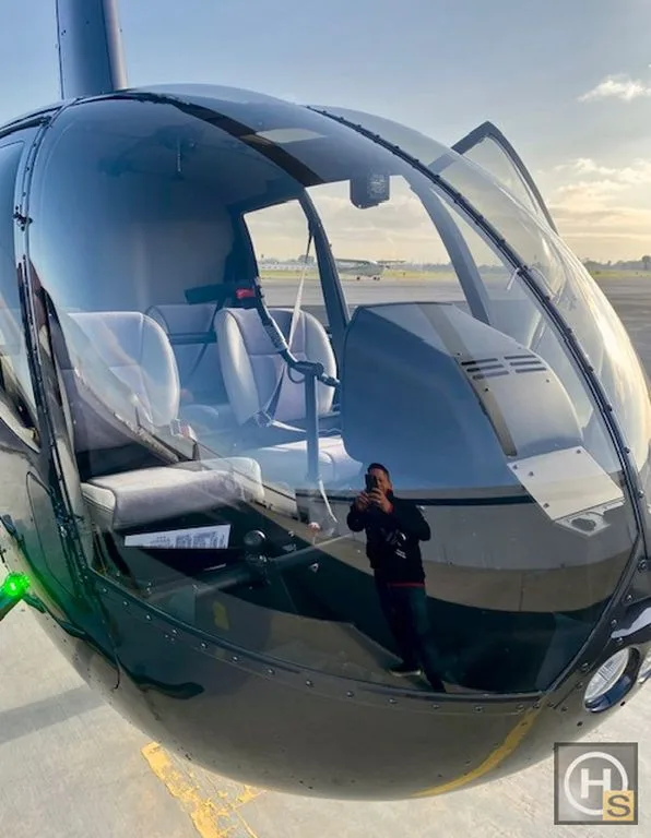 Exterior view of a 2022 Robinson R44 Raven I – November 2022 – Registered 2023.