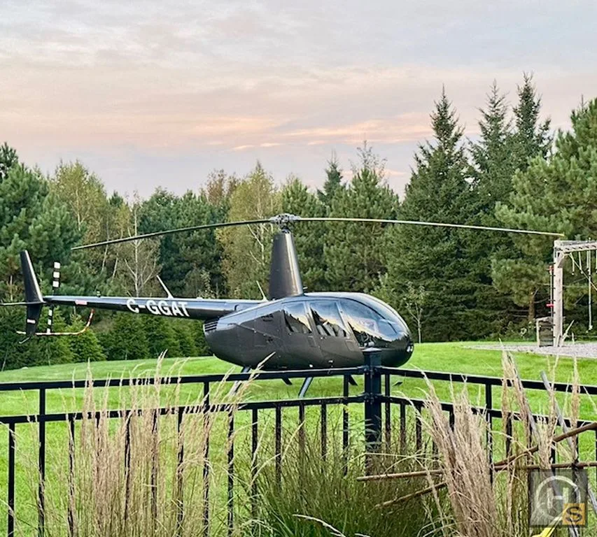 Exterior view of a 2022 Robinson R44 Raven I – November 2022 – Registered 2023.