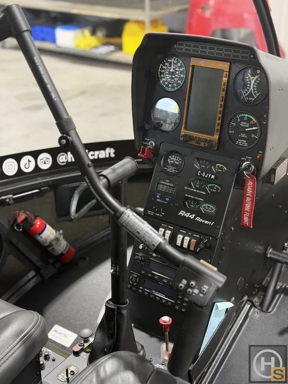 Cockpit and instrument panel of a 2023 R44 Raven I - November 2023 - Sn 2770.