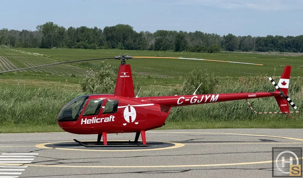 Exterior view of a 2023 R44 Raven I - November 2023 - Sn 2770, C-GJYM.