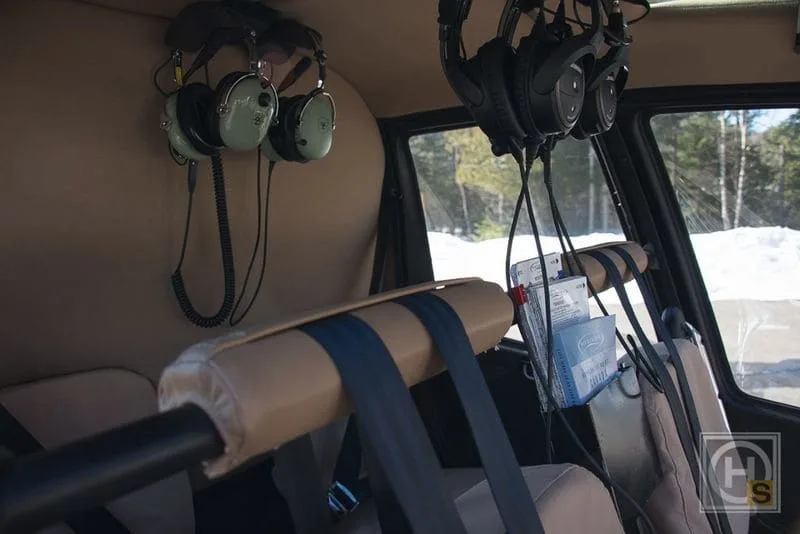 Cockpit and instrument panel of a 2011 Robinson R44 Raven II – 2011.