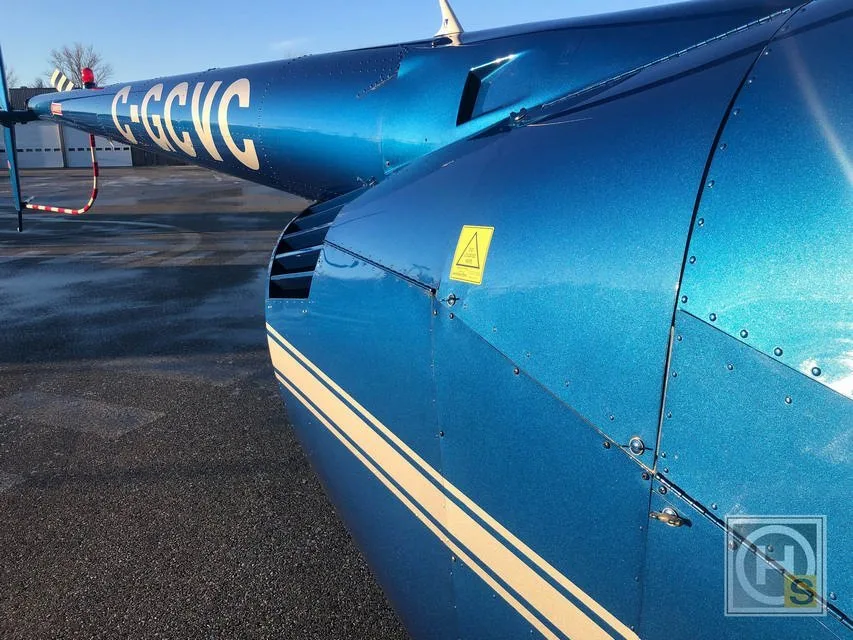 Engine detail of a 2018 Robinson R44 RAVEN II-OVERHAULED AUGUST 2018.