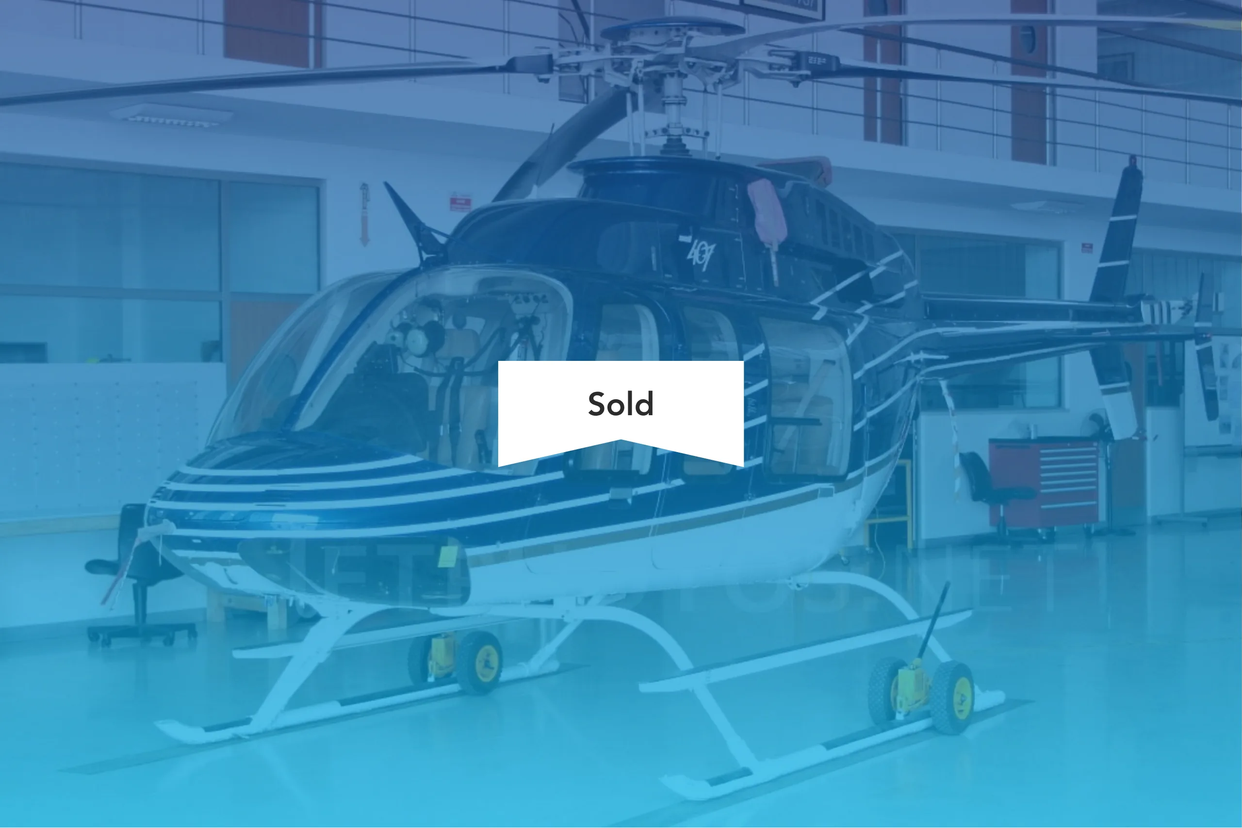 Exterior view of a 2001 Bell 407.