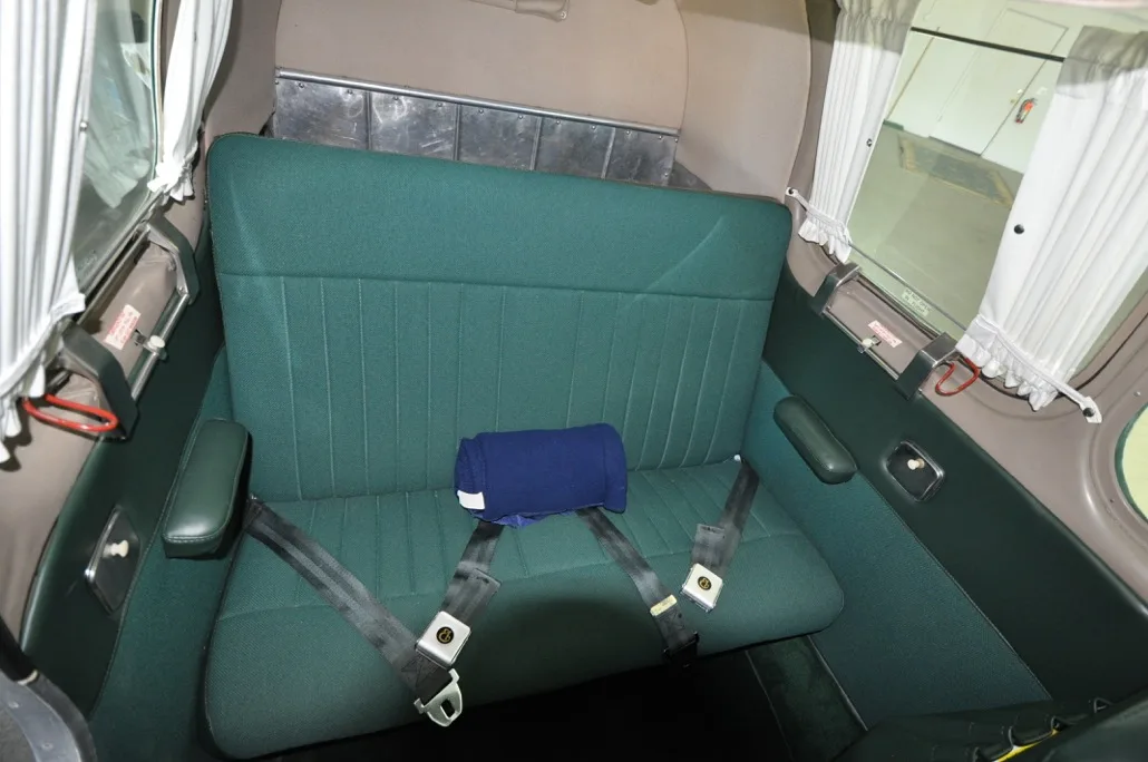 Cabin interior of a 1950 Beechcraft B35.