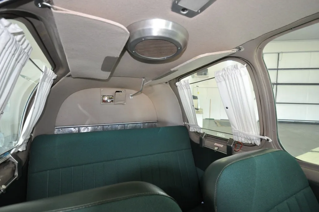 Cabin interior of a 1950 Beechcraft B35.