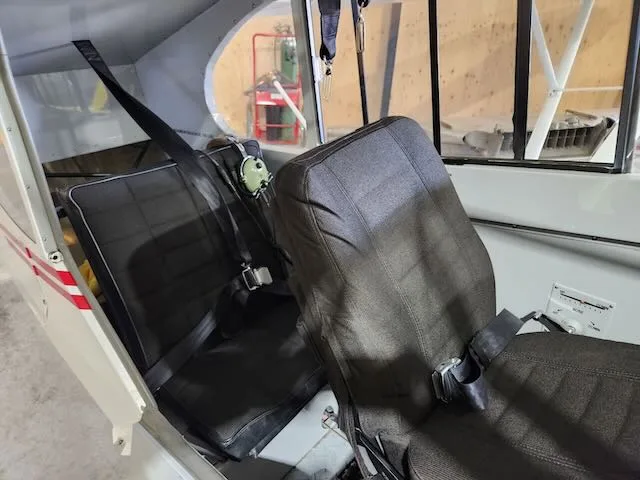 Cabin interior of a 1955 Piper PA-18-150.