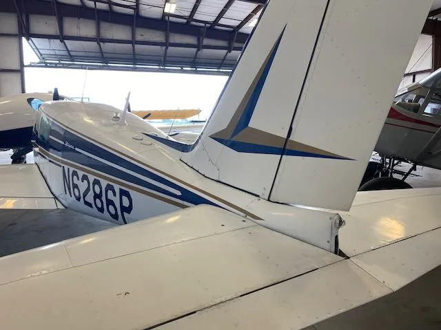 Exterior view of a 1959 Piper Comanche PA24-250, N6286P.