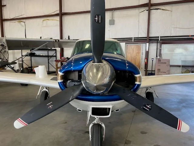 Exterior view of a 1959 Piper Comanche PA24-250, N6286P.
