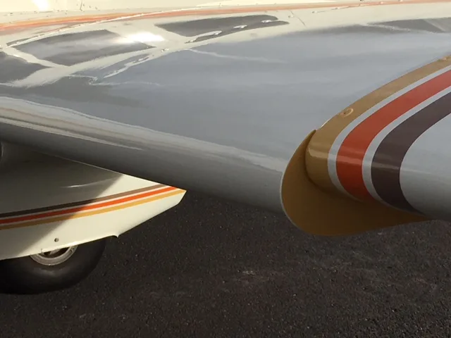 Engine detail of a 1968 Beechcraft 36.