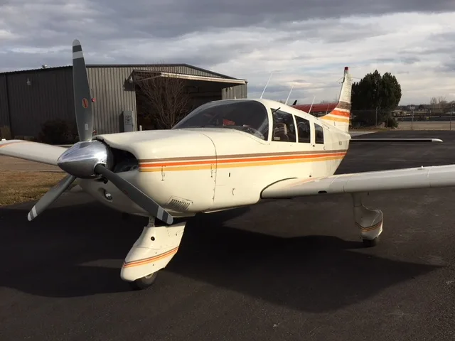 Exterior view of a 1968 Beechcraft 36, N7501N.