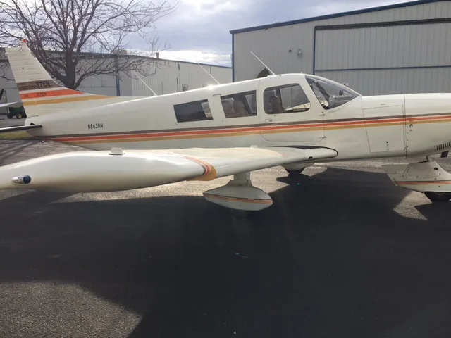 Exterior view of a 1968 Beechcraft 36, N7501N.