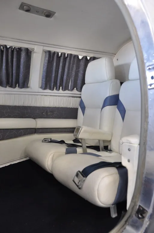 Cabin interior of a 1973 Beechcraft DUKE.