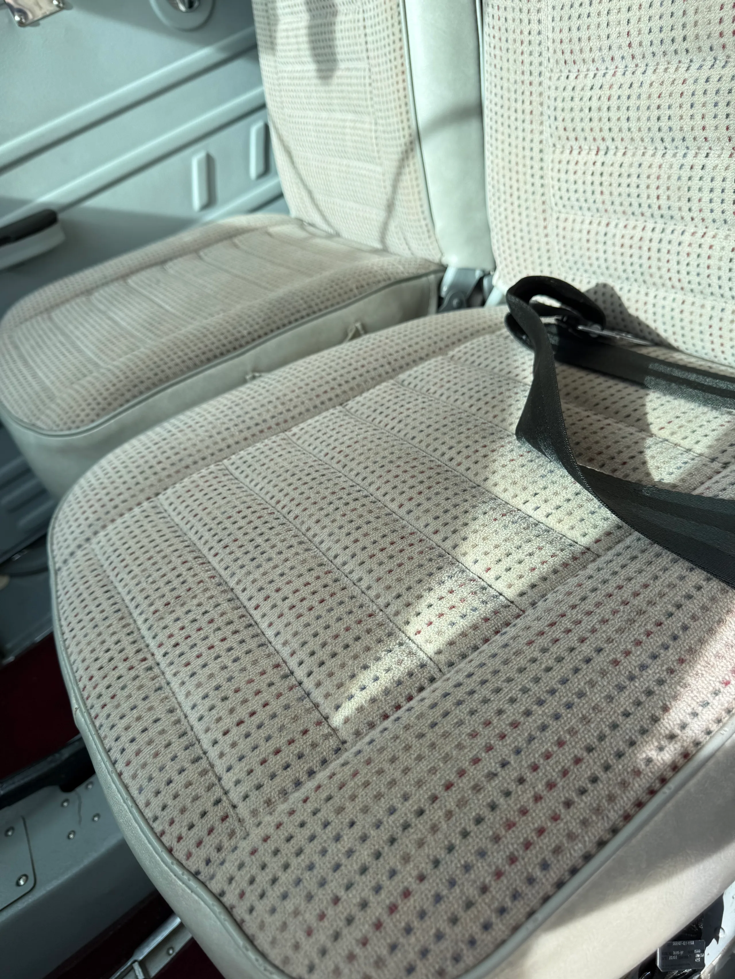 Cabin interior of a 1973 Cessna 180J.