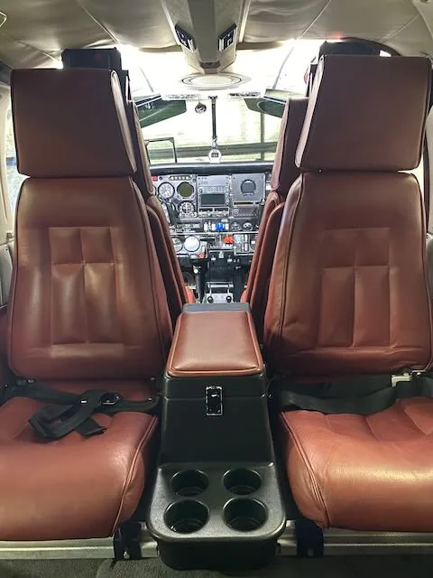 Cabin interior of a 1978 Piper Seneca II PA-34-200T.