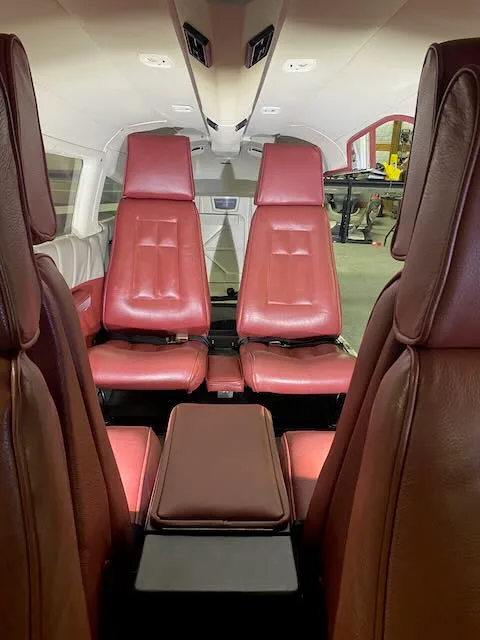 Cabin interior of a 1978 Piper Seneca II PA-34-200T.