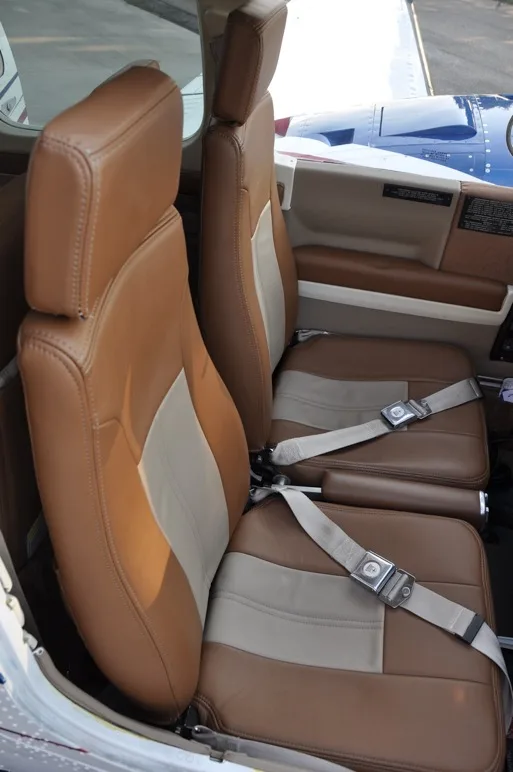 Cabin interior of a 1981 Beechcraft 58P.