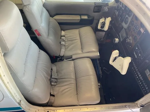 Cabin interior of a 1982 Beechcraft B36TC.
