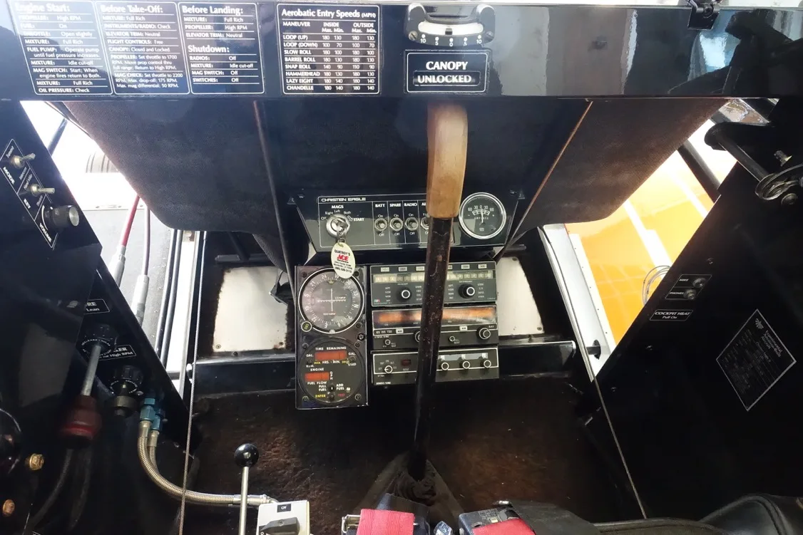 Avionics suite of a 1984 Aviat CHRISTEN EAGLE II.