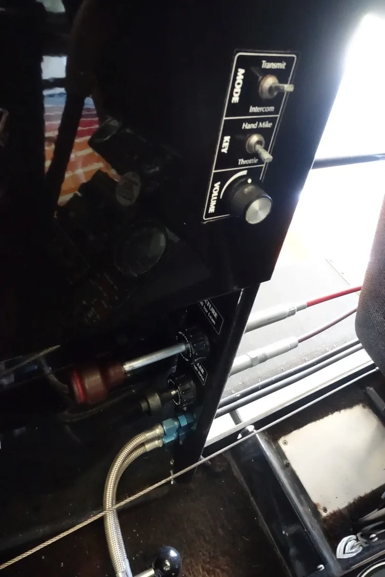 Cockpit and instrument panel of a 1984 Aviat CHRISTEN EAGLE II.