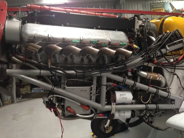 Engine detail of a 1995 Thunder Mustang.