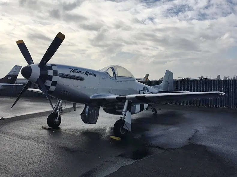 Exterior view of a 2004 Papa 51 Ltd. Thunder Mustang, N98HL.