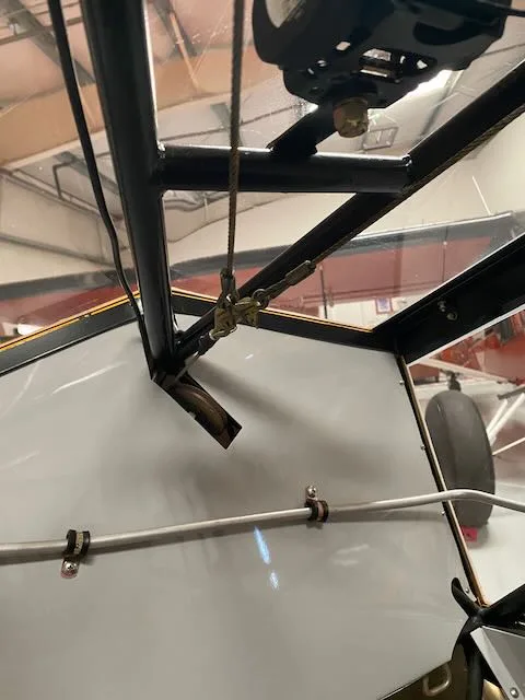 Engine detail of a 1979 Piper PA-18-150.